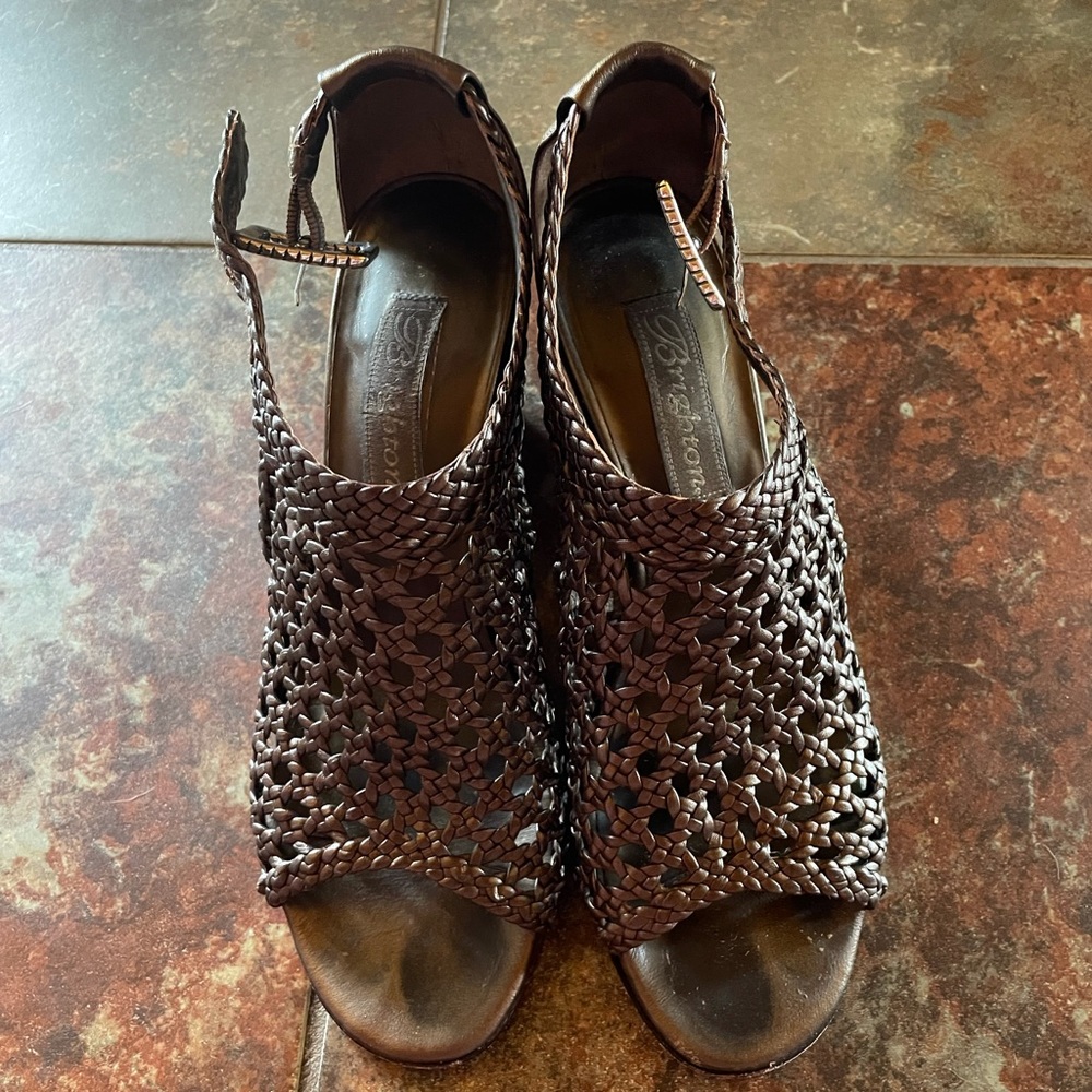 Brighton Sandals.  Dark brown, 6.5 M